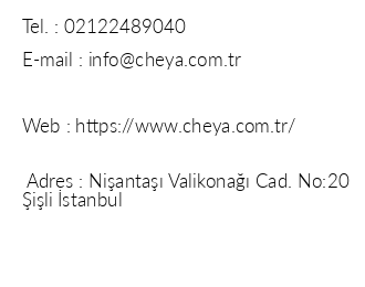 Cheya Nianta Residences iletiim bilgileri